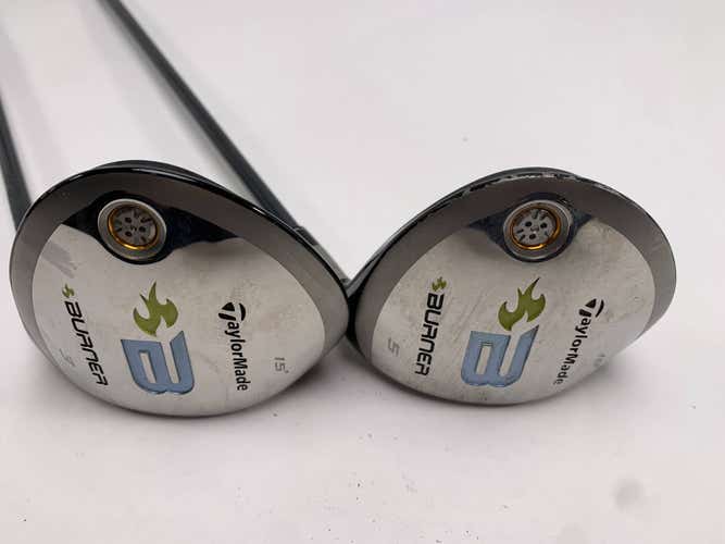 TaylorMade Burner 2008 3 & 5 Fairway Wood Set 15* 18* REAX Ladies Graphite RH