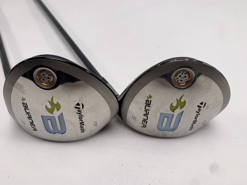 TaylorMade Burner 2008 3 & 5 Fairway Wood Set 15* 18* REAX Ladies Graphite RH