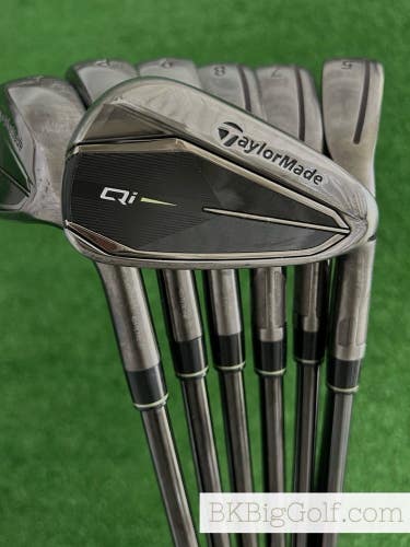 Taylormade Qi Gunmetal Black Iron Set 5-A / KBS Max MT 85 Regular