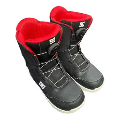 Used DC Shoes YOUTH SCOUT 2022 Boys Snowboard Boots Black Junior 05 11375-S000370873