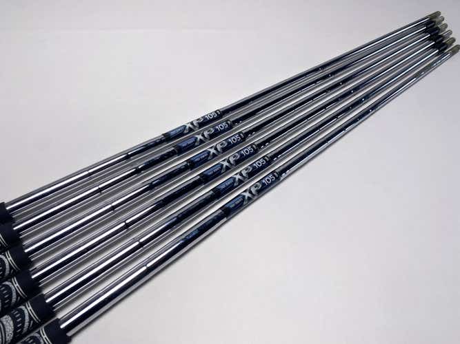 True Temper XP 105 S300 105g Stiff Iron Set of 6 Shafts 34.75''-37''- Pull 0.355