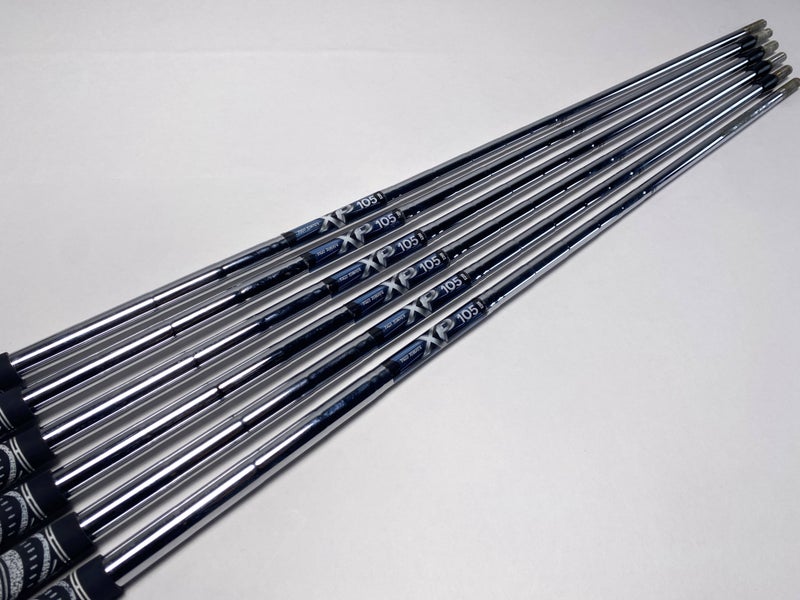 True Temper XP 105 S300 105g Stiff Iron Set of 6 Shafts 34.75''-37''- Pull 0.355