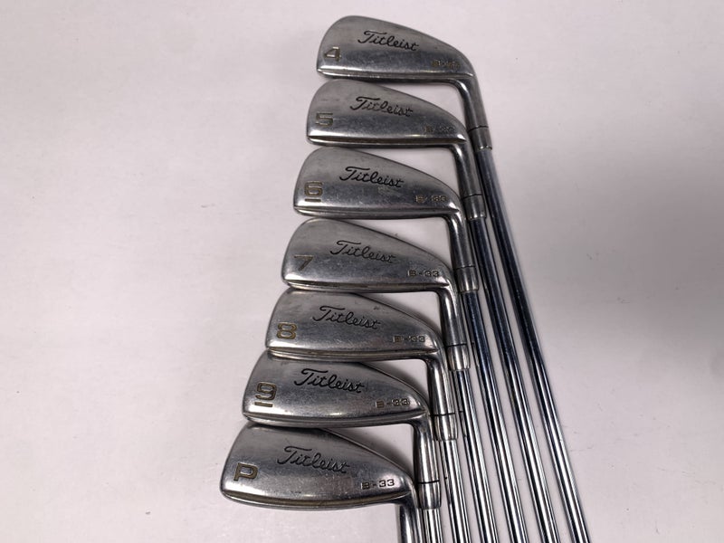 Titleist B-33 Iron Set 4-PW True Temper Flex Flow Regular Steel Mens RH