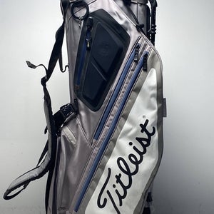 Titleist Hybrid 5 Stand Bag Gray Blue 5-Way Divide Dual Strap Golf Bag