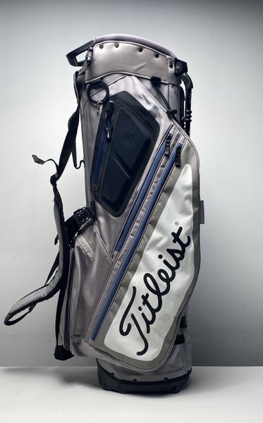 Titleist Hybrid 5 Stand Bag Gray Blue 5-Way Divide Dual Strap Golf Bag
