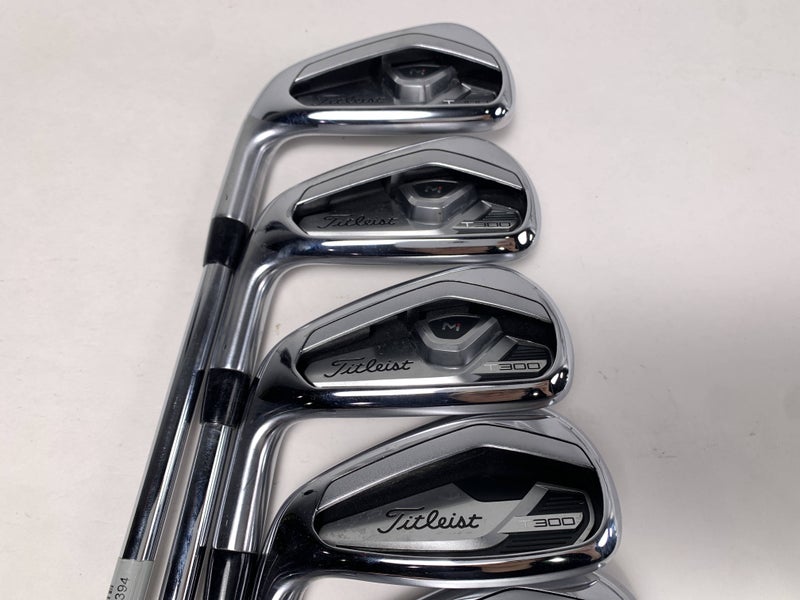 Titleist T300 2021 Iron Set 5-PW+GW True Temper AMT R300 Red Regular LH