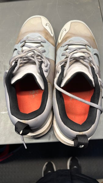 Gray Men's Size M 11.0 (W 12.0) Adult Nike Low Top Metal (Used)