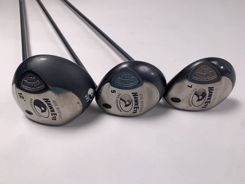 Callaway Hawkeye VFT Wood Set Driver 5 7 | 12* 18* 21* Gems 50 Ladies RH