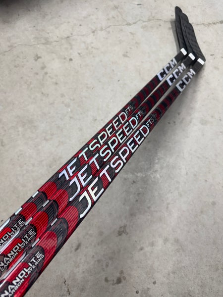 3 PACK 80 Flex P88M Senior CCM JetSpeed FT5 Pro Left Hand Hockey Stick Pro Stock NHL (New)