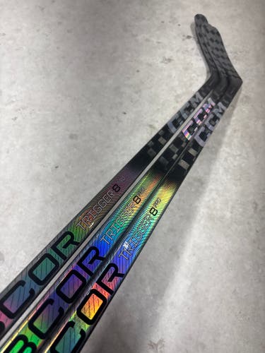 3 Pack 80 Flex P86 Senior CCM RibCor Trigger 8 Pro Left Hand Hockey Stick Pro Stock NHL (New)