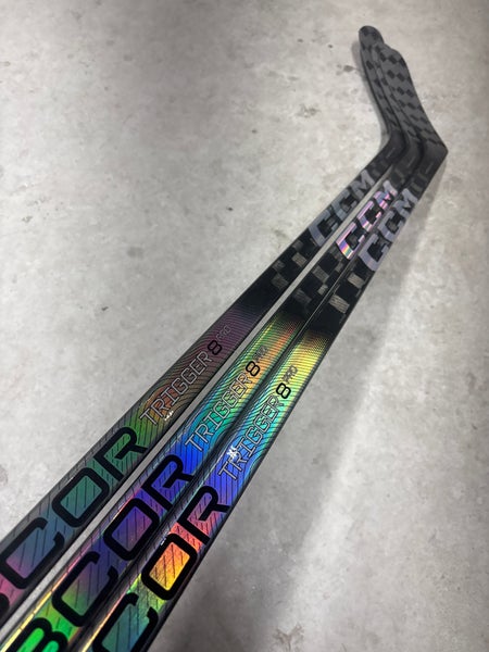 3 Pack 80 Flex P86 Senior CCM RibCor Trigger 8 Pro Left Hand Hockey Stick Pro Stock NHL (New)