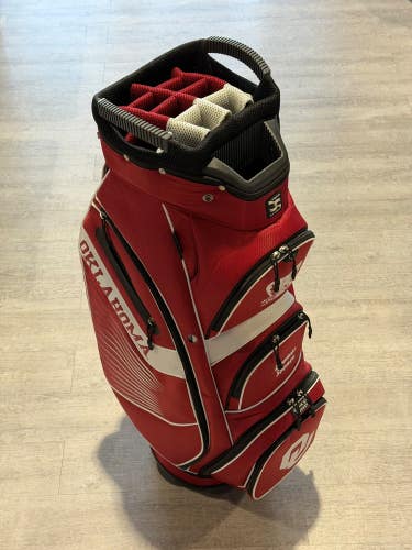 Team Effort Golf NCAA Bucket II Cooler Cart Bag Oklahoma Sooners