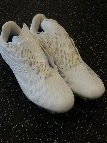 Used Under Armour Adult FB Cleats White Senior 11 11849-S000033350