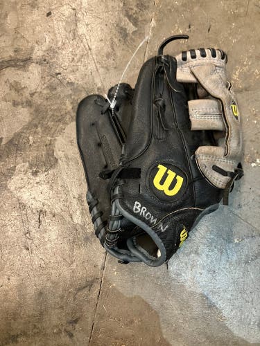 Black Wilson A450 LH Baseball Glove 12" (Used)