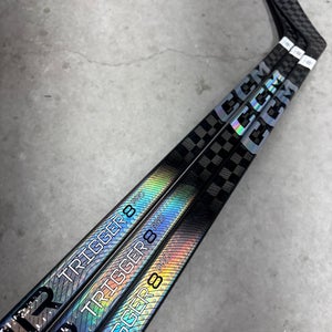 3 Pack 80 Flex P29 Senior CCM RibCor Trigger 8 Pro Left Hand Hockey Stick Pro Stock NHL (New)