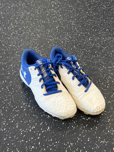 Used Under Armour GLYDE BB/SB Cleats Royal Blue Junior 02.5 11849-S000032993