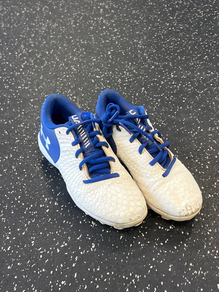 Used Under Armour GLYDE BB/SB Cleats Royal Blue Junior 02.5 11849-S000032993