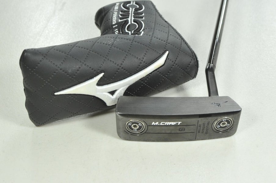 Mizuno M.Craft OMOI Type 1 Black Ion 34" Putter RH Steel with Head Cover #206577