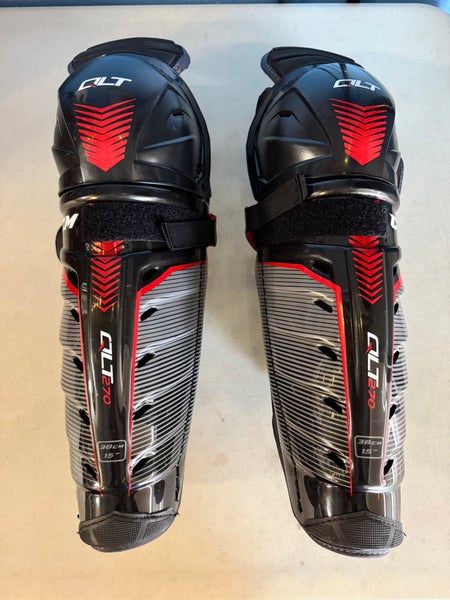 New CCM QuickLite 270 Shin Pads 15”