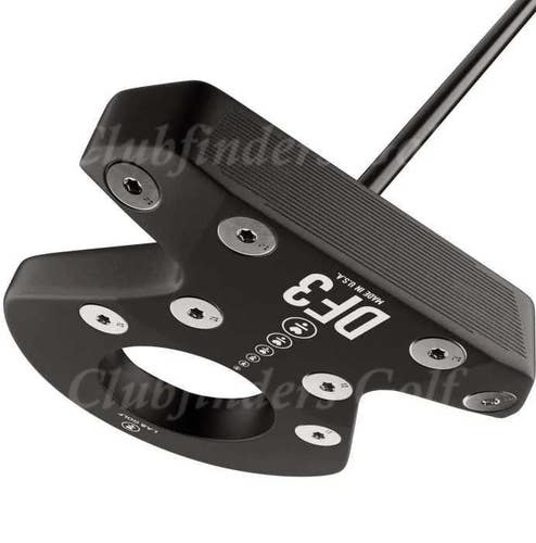 NEW LAB Golf 2024 DF3 34" CS Putter Matte Black Stepped Steel w/ Headcover