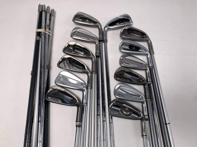 Ping Fitting Iron Wholesale Golf Club Lot of 13 Irons Graphite and Steel Shafts