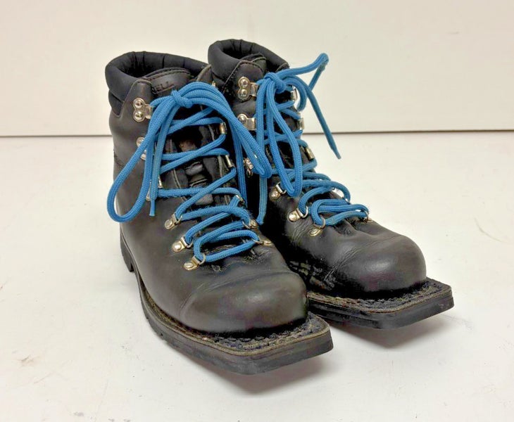 Merrell 3-Pin 75mm Padded Black Leather Telemark/XC Boots US Men's 8.5 GREAT