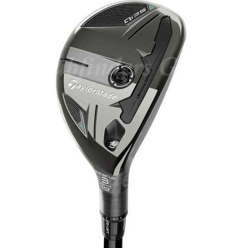 NEW TaylorMade Qi35 Rescue 19 3 Hybrid Kai'li Blue Dark Waves HY 85s Stiff w/HC