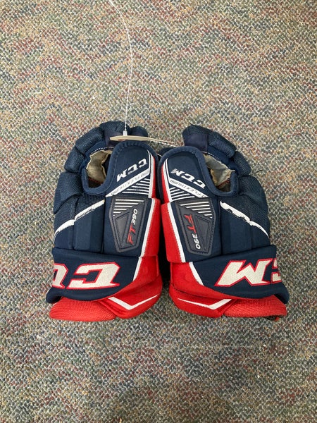 Blue Senior CCM JetSpeed FT390 Gloves 14" (Used)