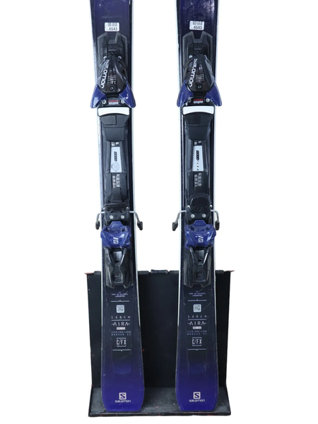 salomon aira 80ti ski 2019 women's USED 2019 Salomon Aira 80 Ti Women's All-Mountain Skis with Salomon Z10  Bindings - 148cm | SidelineSwap