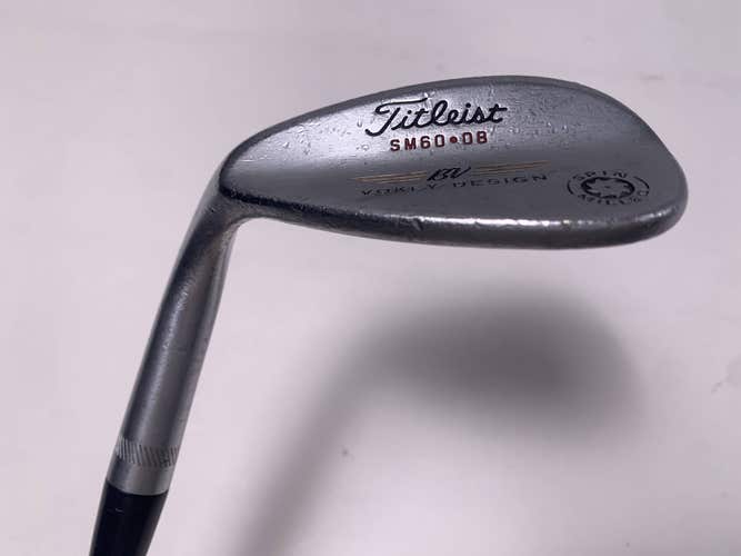 Titleist Vokey Spin Milled Chrome 2009 Lob Wedge LW 60* 8 DG Wedge Steel Mens LH
