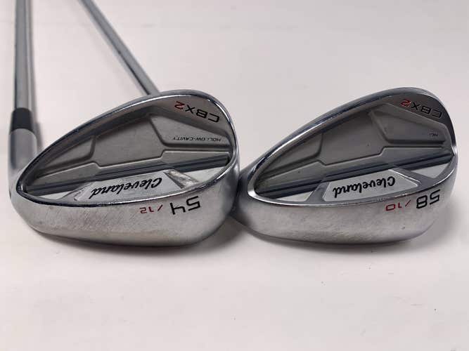 Cleveland CBX 2 Wedge Set 54* 12 | 58* 10 DG X100 Wedge Steel Mens RH