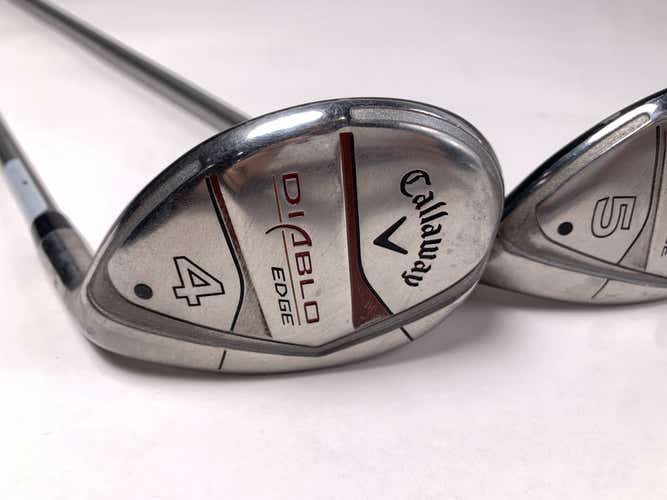 Callaway Diablo Edge 4 & 5 Hybrid Set 22* 27* Ladies Graphite Womens RH