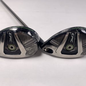 Callaway Epic 4 & 5 Hybrid Set 23* 26* UST Mamiya Recoil ES 780 F2 Senior RH