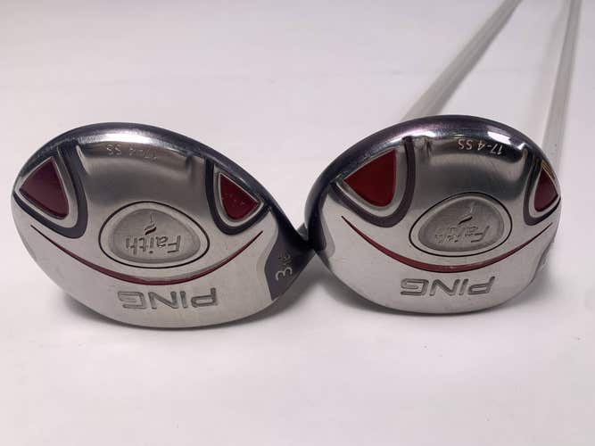 Ping Faith 3 & 5 Fairway Wood Set 18* 22* ULT200 Ladies Graphite Womens LH
