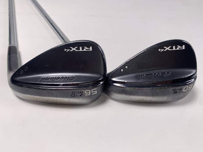 Cleveland RTX 4 Black Satin Wedge Set 56* 10 | 60* 9 DG S400 Tour Issue Mens RH