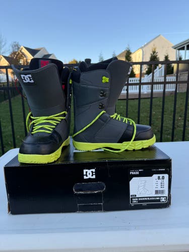Men's Size M 8.0 (W 9.0) DC Phase Snowboard Boots (New)