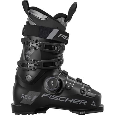 NEW Fischer RC4 95 MV BOA VAC GW Ski Boots - Black/Black - Mondo 24.5