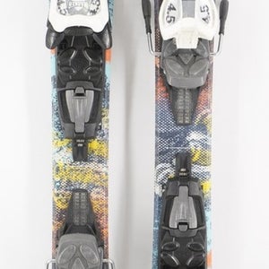 Volkl Wall Twin Tip Kids Skis with Bindings - 88 cm Used
