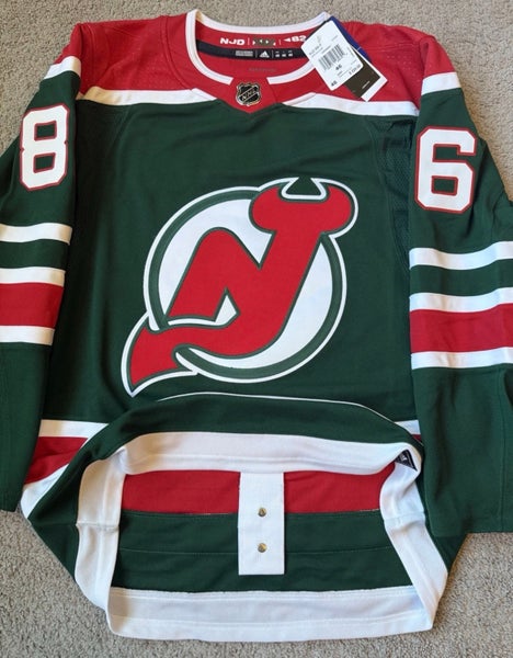 Adidas New Jersey Devils Hughes Reverse Retro 1.0 Authentic Green NHL Jersey 46