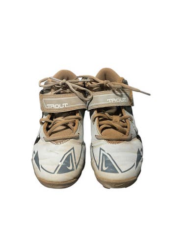 Used Nike TROUT BB CLEAT BB/SB Cleats Grey Junior 03.5 11834-S000032983