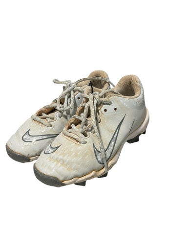 Used Nike WHITE DIAMOND BB/SB Cleats White Youth 13.0 11834-S000043486