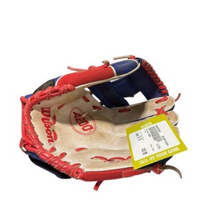Used Wilson A200 BB/SB Glove RH Throw Navy Blue 10" 11834-S000043530