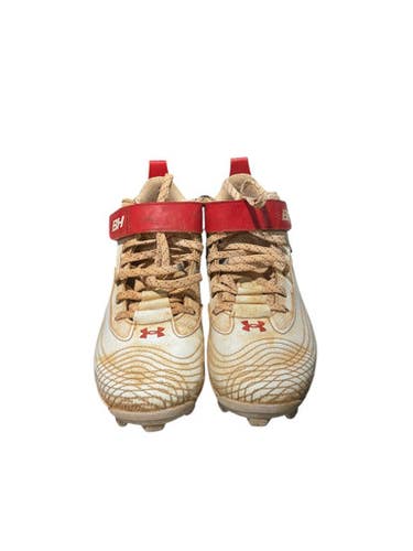 Used Under Armour BB CLEAT BB/SB Cleats White Junior 03.5 11834-S000038641
