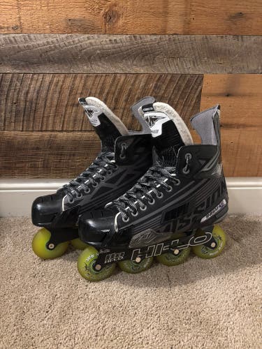 11D Used Mission Inhaler DS4 Roller Hockey Skates