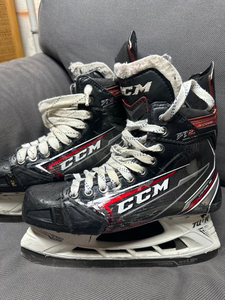2019 CCM JetSpeed FT2 Hockey Skates Regular Width 7.5 (Used) LS5 Carbon Runners
