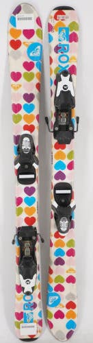 Roxy Hearts Kids Skis with Bindings - 100 cm Used