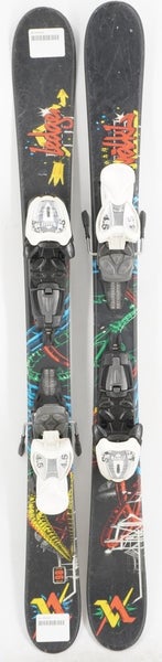 Volkl Ledge Twin Tip Kids Skis with Bindings - 98 cm Used