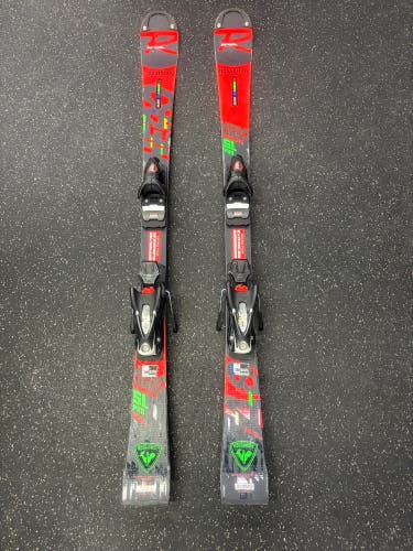 Rossignol Hero Athlete SL Pro 128 cm Racing Skis With Bindings Max Din 10 (Used)