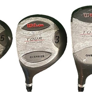 Wilson Tour Advantage Oversize Wood Set 1w,3w,5w LH Regular Graphite New Grips