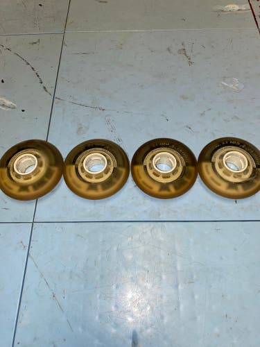Lightly used Rink Rat Hornet Black Split Wheels 76mm